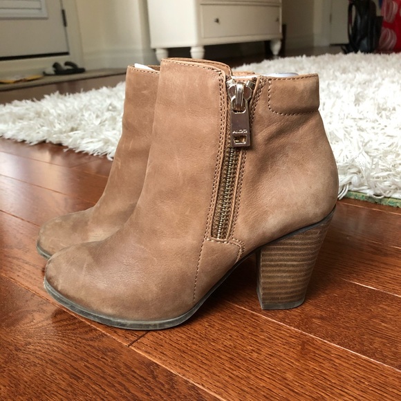 Aldo Brown Suede Booties - Picture 2 of 2